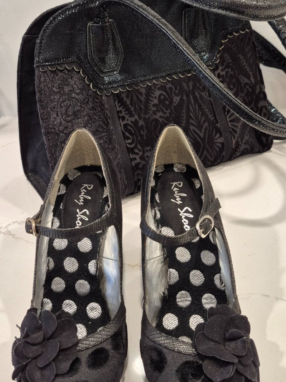 Ruby Shoo and Purse